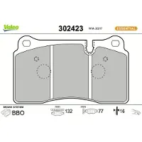 Valeo 302423 Remblokken