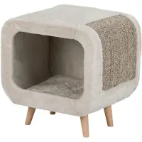 Trixie alicia relax huis lichtgrijs/grijs gemeleerd - 48x48x38 cm