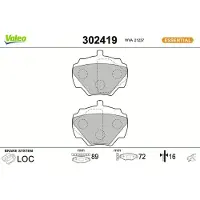 Valeo 302419 Remblokken