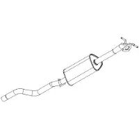 VEGAZ OS-146 Uitlaat middendemper