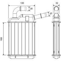 Valeo 811675 Kachelradiateur, interieurverwarming