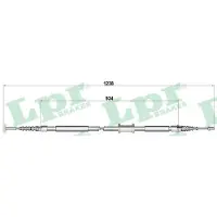 LPR C0218B Handremkabel