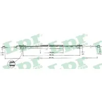 LPR C0630B Handremkabel