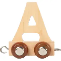 Small Foot - Houten Lettertrein - A - 12 stuks