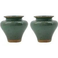 House Doctor Kolo vaas Groen, 8,5 cm, 2-pack