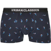Urban Classics Boxershorts nachtblauw / hemelsblauw / oranjerood / zwart gemêleerd