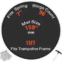 Vevor Vervangende Trampoline Mat Springmat Past op 180" Frame