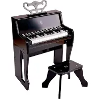Hape Piano With Stool Zilver Black