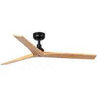 Faro Klim Plafondventilator Black | Pine | M (Ø125cm) | Without light
