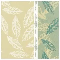 Papstar 5x 50 Servetten ROYAL Collection 1/4 vouw 40 cm x 40 cm groen Autumn