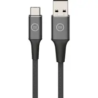 BlueBuilt Câble USB-A vers USB-C 1,5 m Nylon Noir