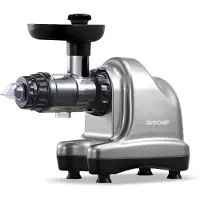 BioChef Axis Cold Press Juicer Zilver– Groente&Fruit Juicer / Voedselprocessor– 150W