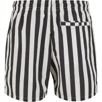 Urban Classics Zwemshorts zwart / wit