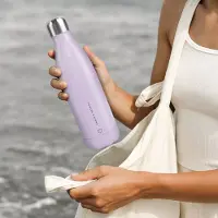 Yoursurprise Thermosfles met naam bedrukken - 500 ml - Paars