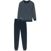 Schiesser Pyjama Men 182196 Comfort Essentials Night Blue (Extra Short)-M