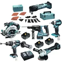 Makita DLX6078TJ1 Accu Combiset 6-delig 18V 5.0Ah in Mbox