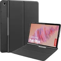 Cazy tablet Hoes geschikt voor Lenovo Tab Plus - TriFold Bookcase - Zwart