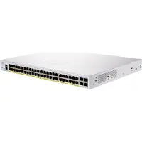 Cisco Business 250 Series CBS250-48P-4G - Switch - Laag 3 - Smart - 48 x 10/100/1000 (PoE+) + 4 x Gigabit SFP - Voor wandmontage of in een rack - PoE+ (370 W)