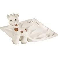Sophie La Girafe knuffeldoekje Chérie - Babyknuffel - Baby knuffeldoekje - Kraamcadeau - Babyshower cadeau - In luxe wit/beige geschenkdoos - Vanaf 0 maanden - 25 x 25 cm