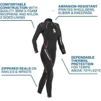 SCUBAPRO Definition 3 Mm Woman Diving Wetsuit Zwart M Vrouw