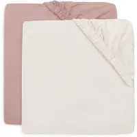 Jollein Hoeslaken Junior 70x140 Jersey Wild Rose/Ivory 2st