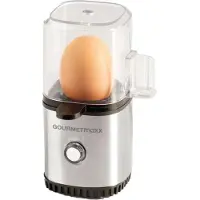 Gourmetmaxx eierkoker voor 1 ei - roestvrij staal/zwart