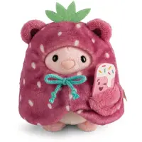 Nici knuffel mymochi Hase Pibu pluche 8 cm met softeis sleutelhanger.