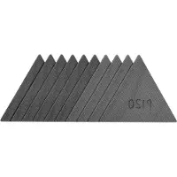 Parkside Schuurpapierset voor wand en plafondschuurmachine - Soort: Schuurrooster driehoekig 10 stuks - driehoekig - Kenmerk: met klittenbandbevestiging