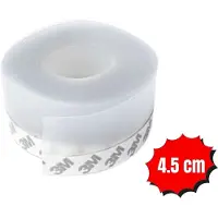 FLOKOO Tochtstrip 4,5 cm x 5 meter Transparant