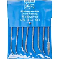 PFERD TOOLS 12707202 TOOLS precisie riffelvijlset type 720 P 190mm Zwitserse kieb 0, grof Lengte 190 mm 1 set(s)