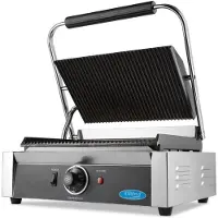 Maxima Contactgrill - Gegroefd - Enkele Grillplaat - 33,5 cm
