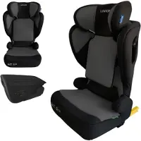 Luvion FLEX-i Opvouwbare Autostoel – Shadow Blend (i-Size 100–150 cm) - Autostoel Groep 2 3 - Autozitje geschikt voor (3,5 tot 12 jaar) - Zwart & Grijs