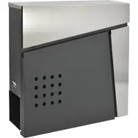 AWTOOLS AW75051 - Brievenbus - Gegalvaniseerd Staal - 370x370x105mm - Moderne Stijl