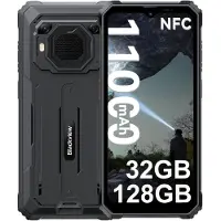 Blackview BV6200 Plus - Robuuste Smartphone - 32GB RAM - 128GB - 11000mAh - 6,56 inch - 4G Dual SIM - Android 15 - 98dB Ultra-luide luidspreker - NFC GPS - Zwart