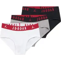 Jordan Onderbroek stone grey / knalrood / zwart / wit