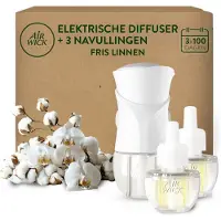 Air Wick Elektrische Luchtverfrisser - Fris Linnen - 1 Apparaat + 3 Navullingen
