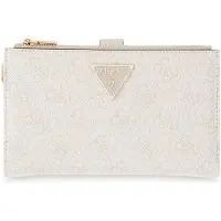 GUESS portemonnee Laurel II SLG Double Zip Organizer Bone Logo crème