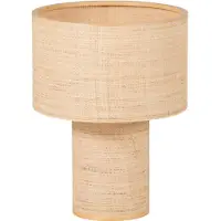 Woood Syro Tafellamp Ø 42 CM - Raffia - Naturel - 55x42x42