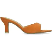 Manfield Oranje suède pumps | Maat 39