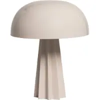 Woood Virel Tafellamp - Metaal - Hoogglans Lichtgrijs - 29x11x11