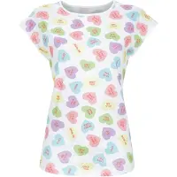 Ringella Katoenen pyjamashirt suikerhartjes | Maat 40