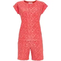 Ringella Zachte badstof shortama rood | Maat 44