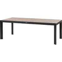 Hespéride Tuintafel voor 8 personen van aluminium met houtlook ÉVASION