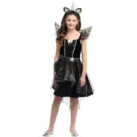 Boland - Kostuum Dark unicorn (10-12 jr) - Kinderen - Eenhoorn - Day of the Dead - Halloween - Kinderfeestje
