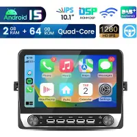 Junsun Android 15 Autoradio Geschikt Voor BMW E46 3er 318 320 325 Accessoires, 2GB+64GB, Draadloze CarPlay, DAB+, GPS-Navigatie, Bluetooth, 10.1-inch Touchscreen, DSP, Quad-core processor