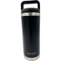 Elevate Premium Thermosfles – 500 ml | Dubbelwandig RVS | Houdt Dranken 24u Koud & 6u Warm | Zwart