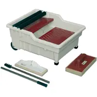 Raimondi Wasbak "Rambo", 40 liter, set met rooster, 2 rollen en 2 steunen - 60x50x30 cm - draagvermogen 40 liter