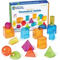 Learning Resources View-Thru Geometric Solids (Set van 14) - 3+