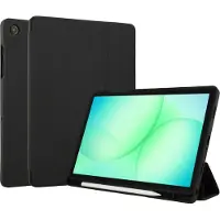 Accezz Smart Silicone Bookcase voor de Samsung Galaxy Tab A11 Plus / A9 Plus - Zwart