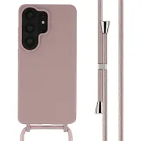 IMoshion Siliconen hoesje met koord voor de Samsung Galaxy S26 Ultra - Sand Pink